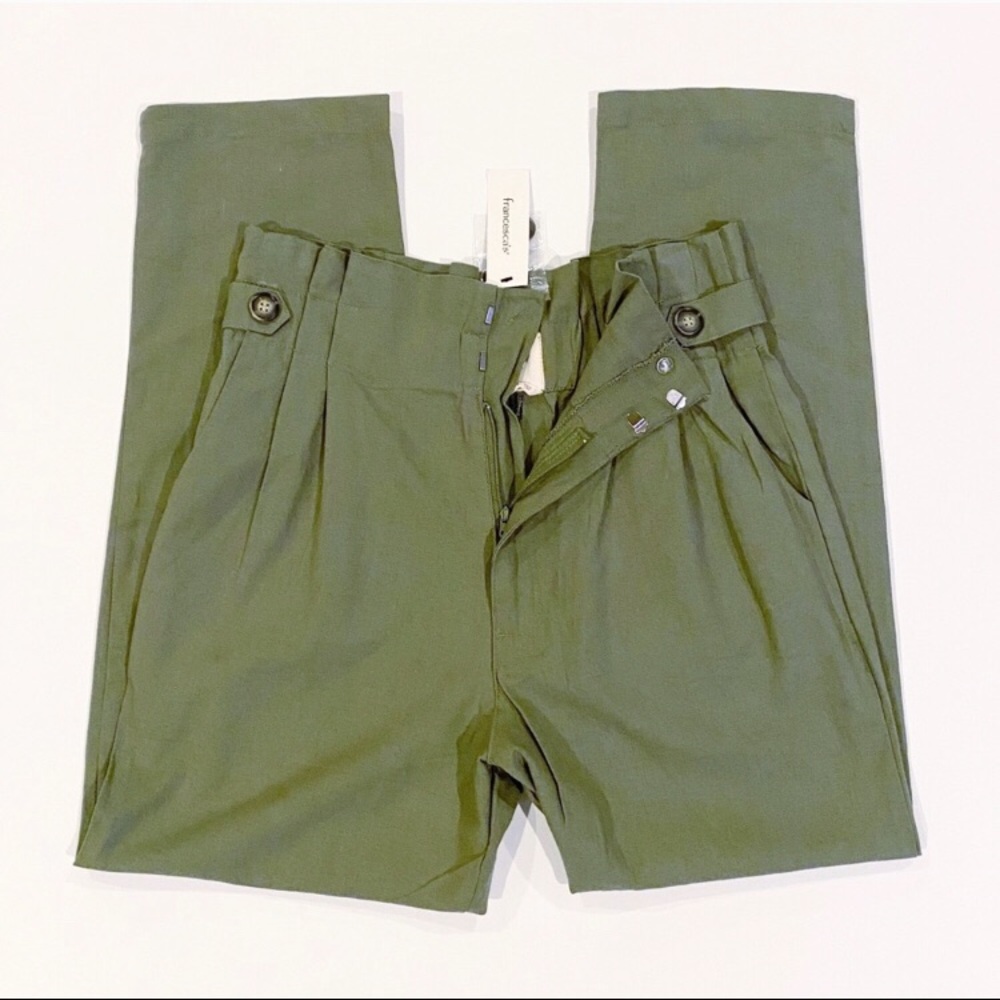 NWT | HARPER HERITAGE Pleated Button Trousers S. S